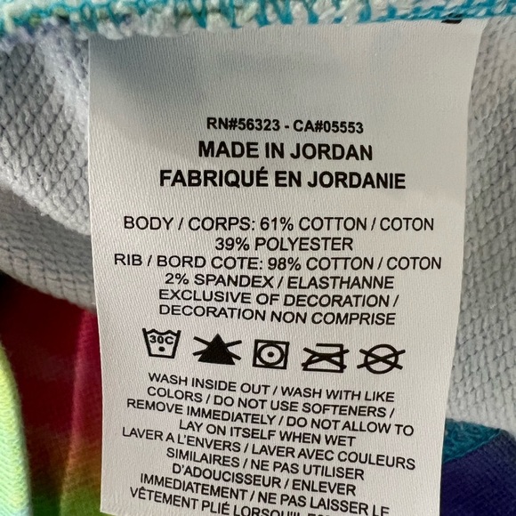 Nike Get Fit Women's French Terry Tie-Dye Oversized Crop Hoodie XL - Picture 8 of 10